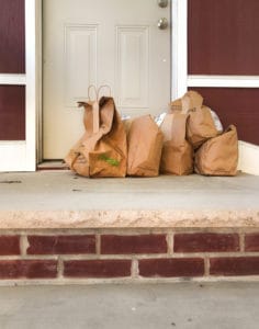 Provide groceries to prevent abuse