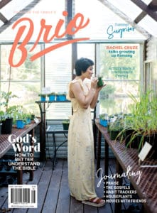 Brio magazine 06-22 cover girl in greenhouse