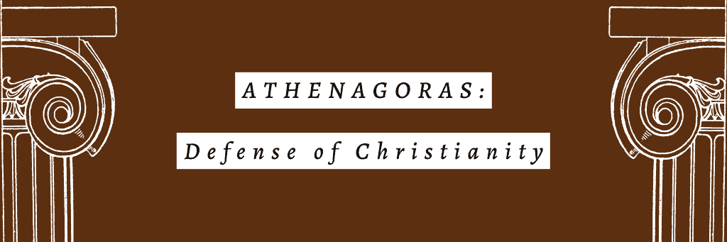 Athenagoras defense of Christianity in Athenagoras Appeals to Life Athenagoras Appeals to Life in Defense of Christianity Against Accusation of Cannibalism Early within Christianity, there arose The Apologists, those who studied deeply and were gifted at defending and explaining the truth of Christianity to an unbelieving and mocking world. As one historian of early Christianity explained, “In the ancient world, the new Christian faith had two unavoidable tasks: self-definition and self-defense.” The first was the work of theologians. The second of the apologists. Both were unspeakably important in the early formation of the faith. Another historian of early Christianity explained that “of all the criteria” determining the righteousness of Christian leaders, “orthodoxy was primary.”