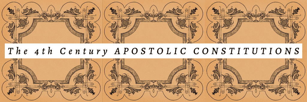 Apostolic constitutions in The History of Christianity and Abortion