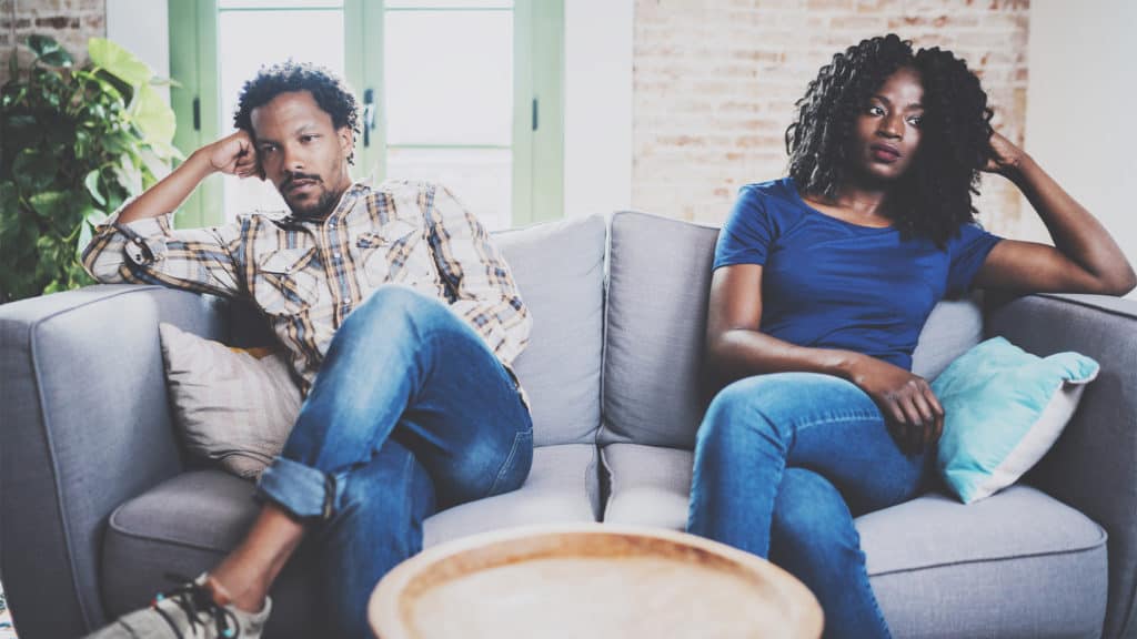 Unhappy-married-black-couple-not-looking-at-each-other