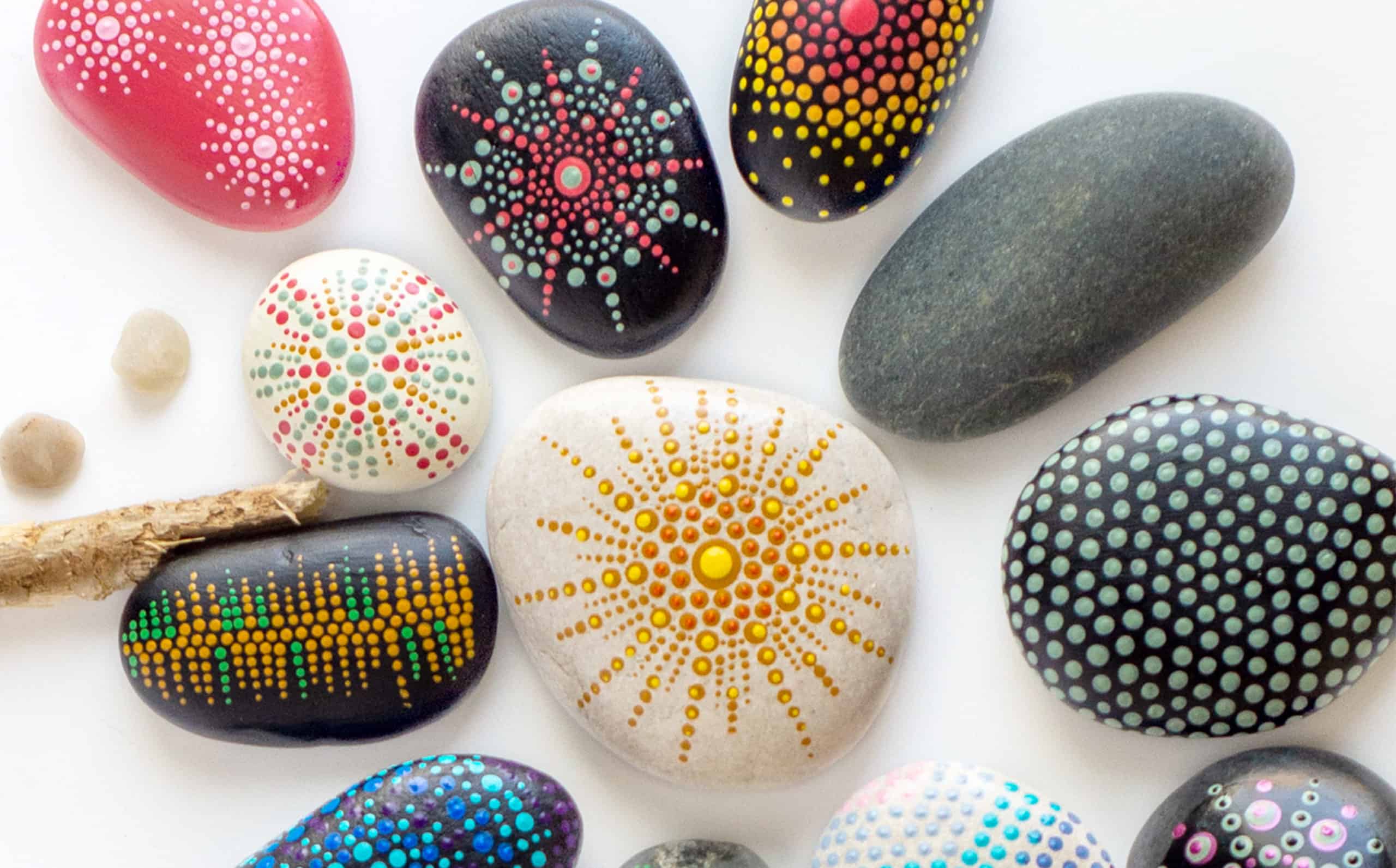 Dots on Rocks - A painting craft for everyday rocks