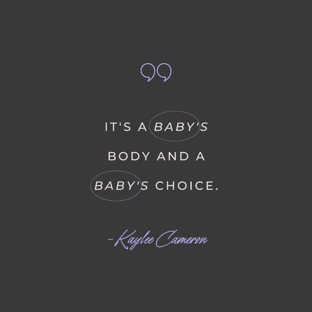 Quote about being pro-life with terms my body my choice and bodily autonomy