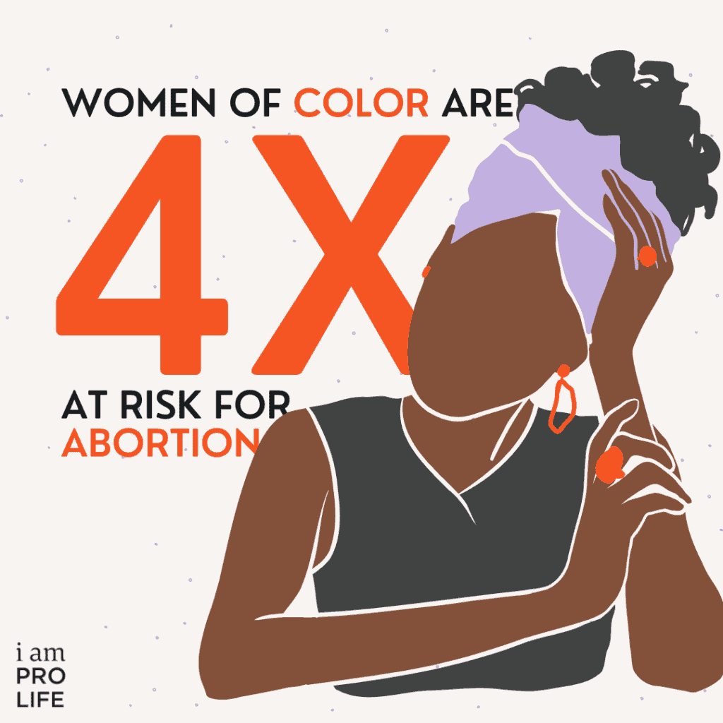 Illustration of women of color are twice as likely to have reasons for abortion