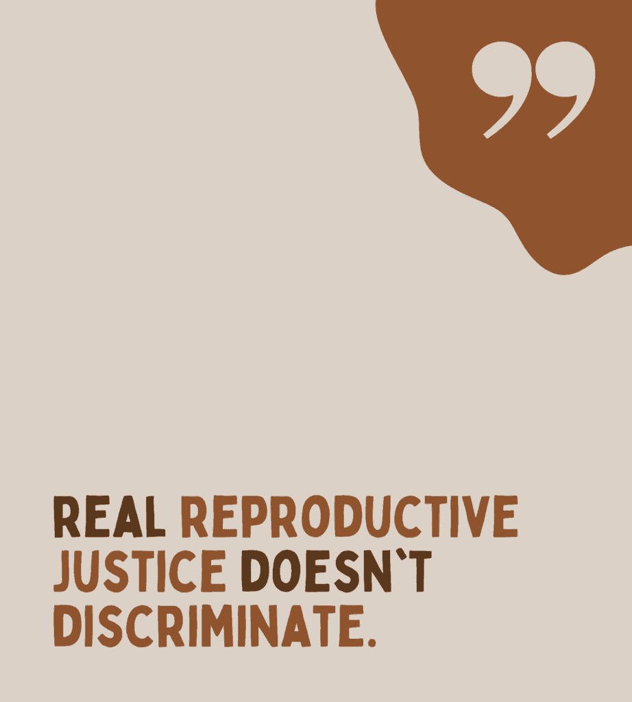 Real reproductive justice doesn't discriminate graphic