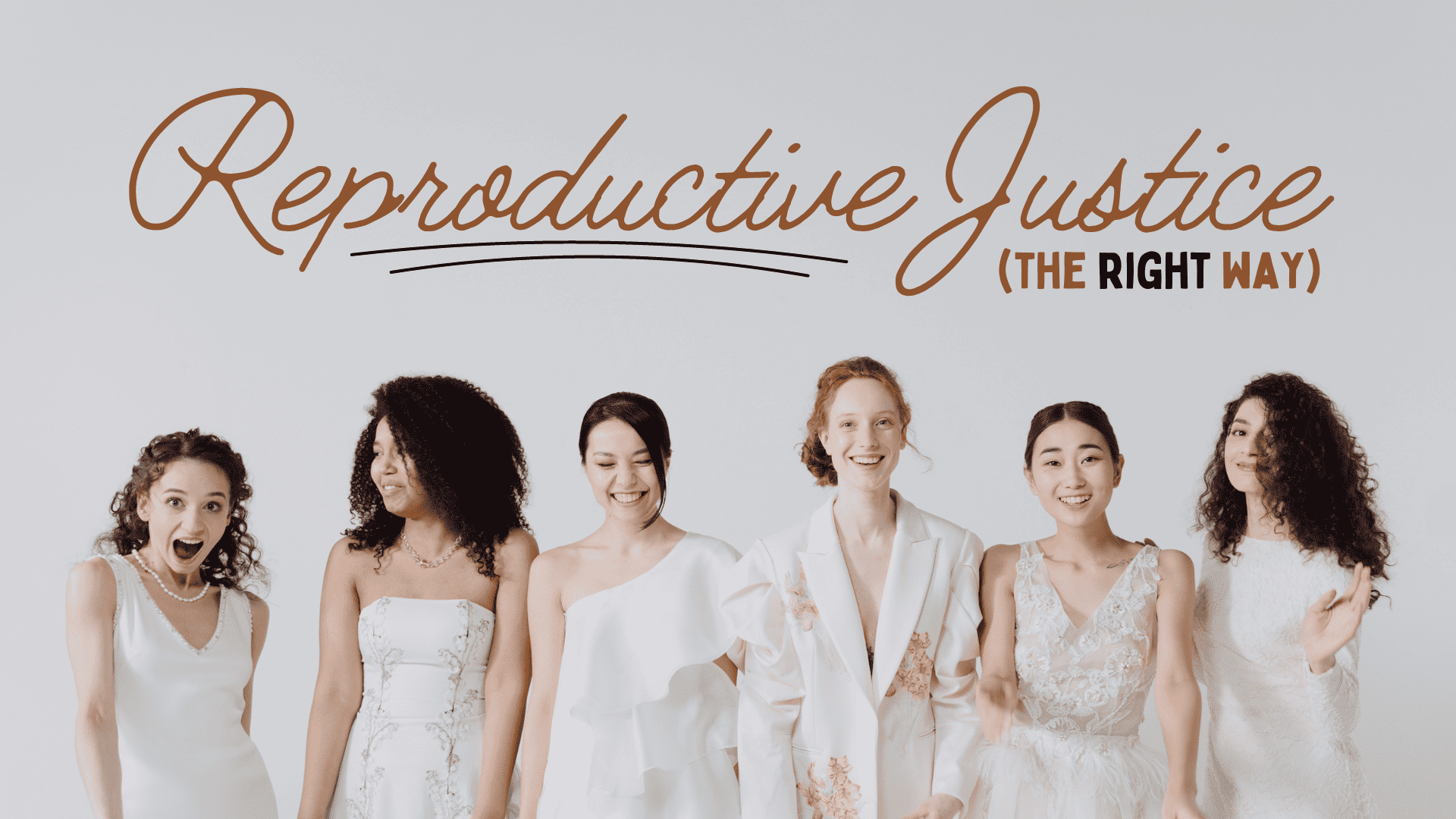 Photo of women happy because real reproductive justice doesn't have abortion