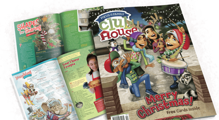 Promotional image for Focus on the Family Clubhouse Magazine