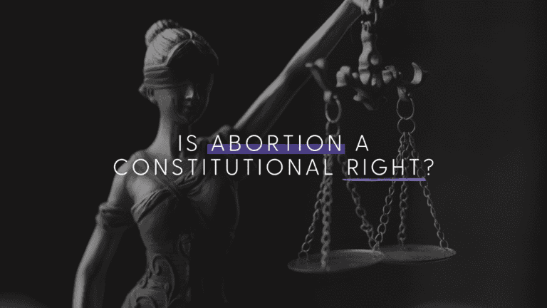Hero image asking is abortion a constitutional right