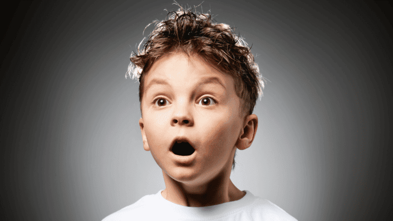 Shocked child symbolizing a parent's realization that my child has seen porn