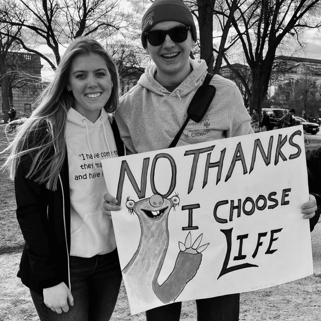Cultural funny pro life signs at march for life