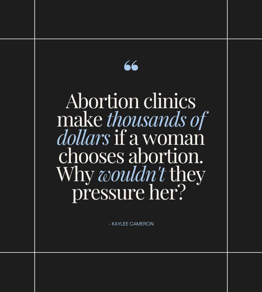 Quote about a crisis pregnancy center and how it isn't a fake clinic