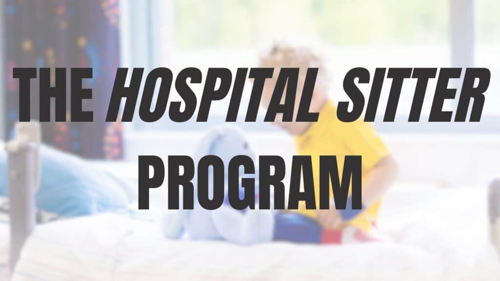 Picture showing the hospital sitter program.