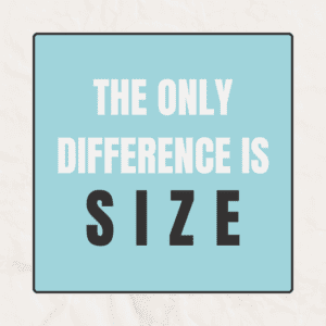 Image about abortion poll saying the only difference is size.