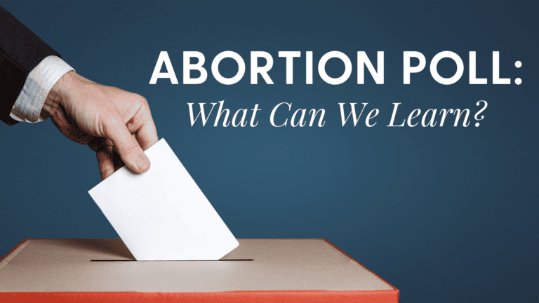 Image saying abortion poll: what can we learn?