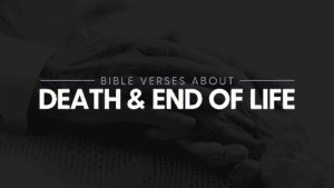Elderly hands holding each other when dealing with death and end of life. Bible verses to encourage