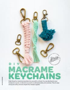 DIY Macareame Keychains PDF printable