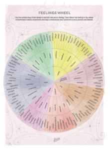 A Brio magazine feelings wheel