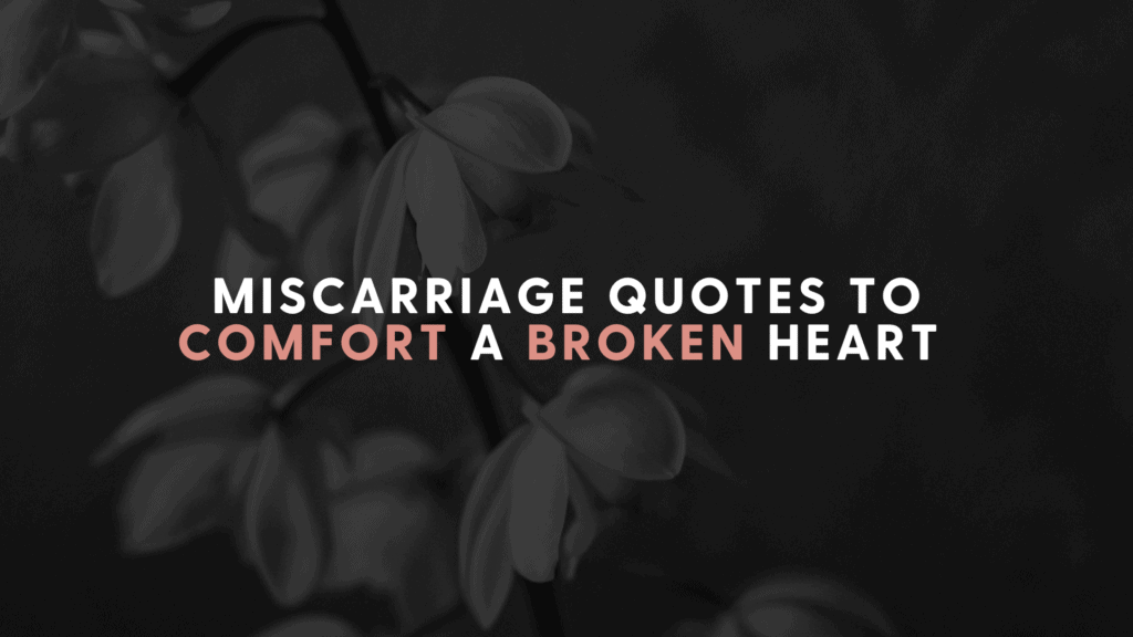 Miscarriage quotes hero image with flowers