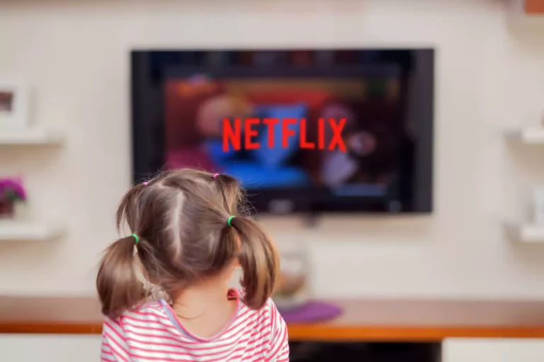 little girl watching netflix with parental controls