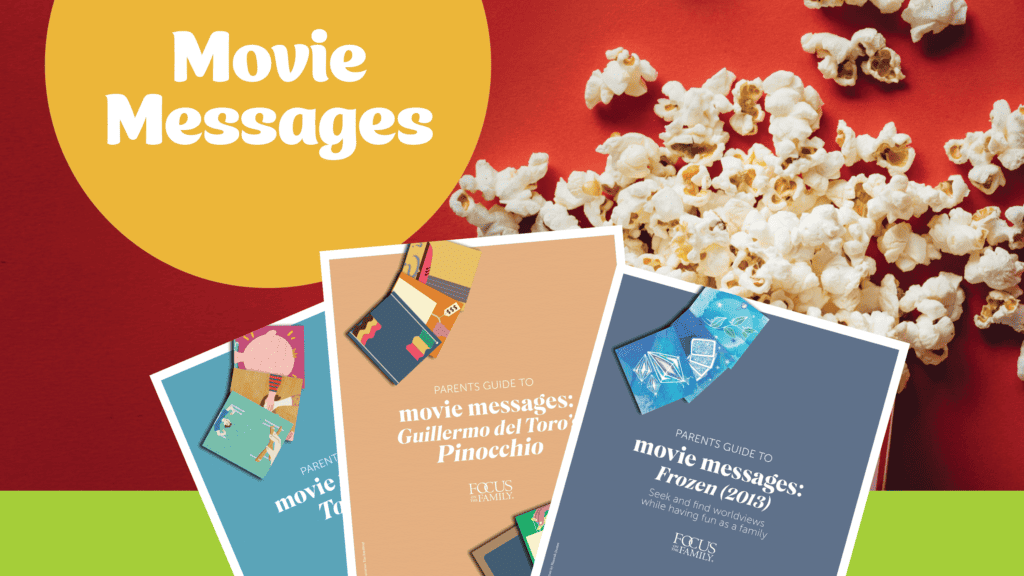 spilled box of popcorn on red background, movie message images