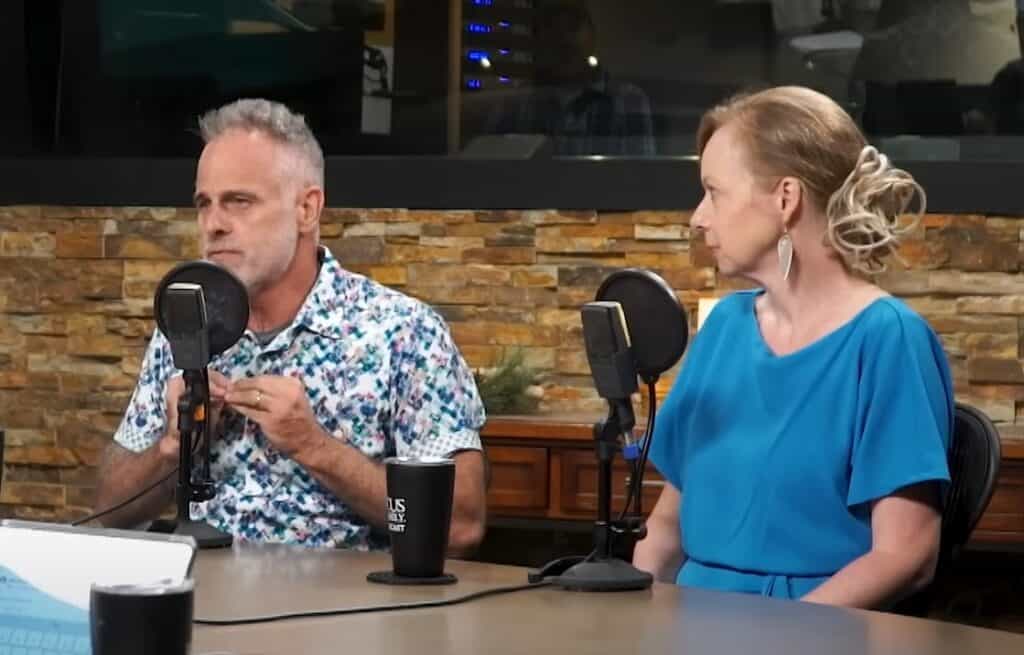 Mark and Rosie Makinney in the Focus on the Family broadcast studio