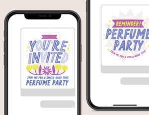 Perfume Party Pack Digital Invites