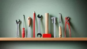 Photo of several tools on a shelf, symbolizing the communication tools needed in marriage.