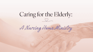 a picture of hands holding when caring for the elderly and starting a nursing home ministry