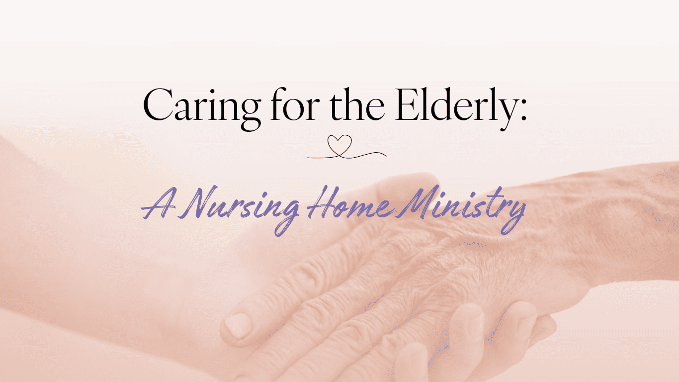 a picture of hands holding when caring for the elderly and starting a nursing home ministry