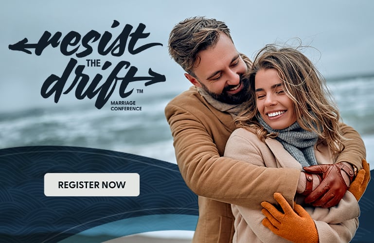 Promotion for Focus on the Family's Resist the Drift marriage conference