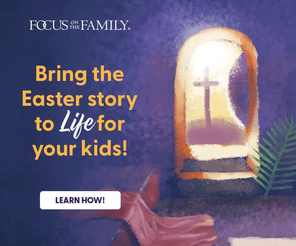 Ad for a family devotional for the season of Lent