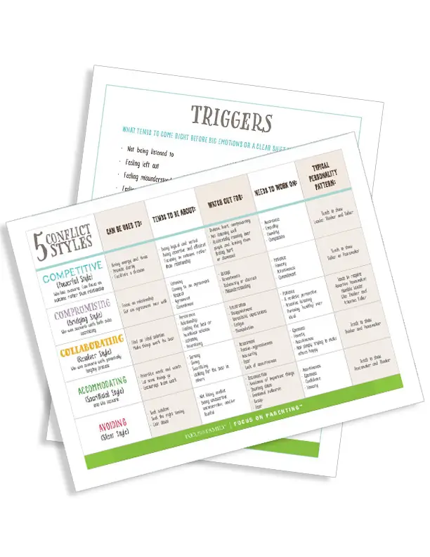5 Conflict Styles Document Screenshot