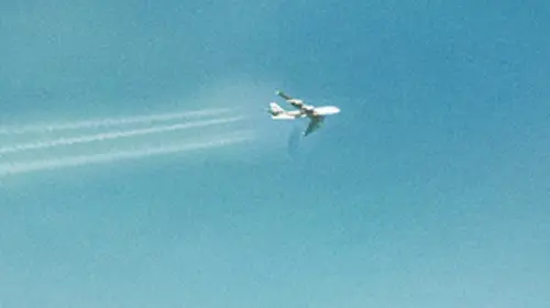 Airplane in the sky