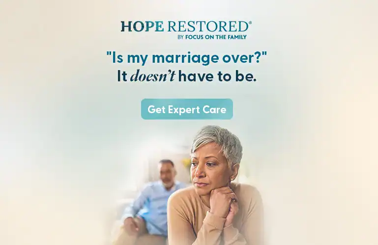 Your marriage doesn't have to be over. Get expert care at Hope Restored.