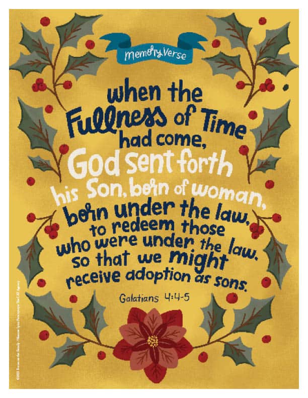 Verse Art for Galatians 4:4-5