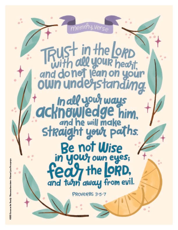 Verse Art for Proverbs 3:5-7