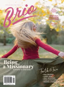 Cover for Brio Oct/Nov Magazine
