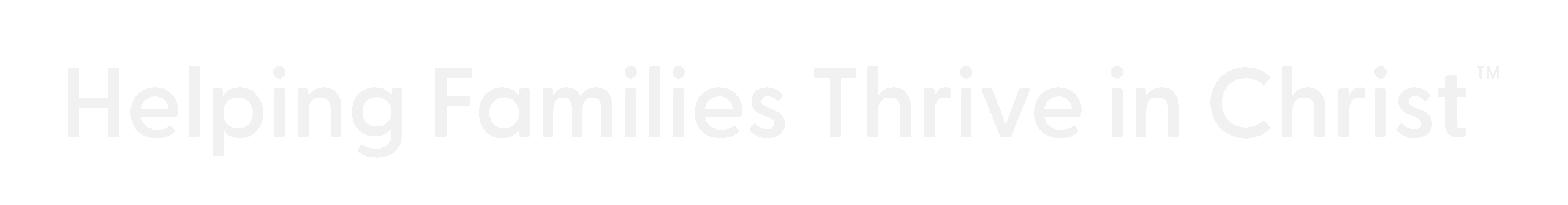 Helping Families Thrive in Christ