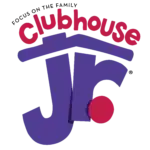 Clubhouse Jr logo purple stacked 2026