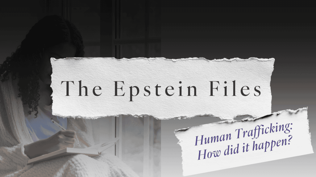 Image of girl writing in diary for the Epstein Files