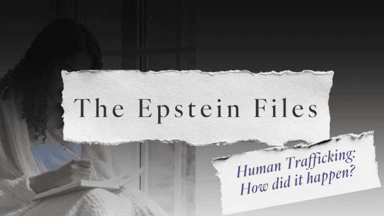 Image of girl writing in diary for the Epstein Files