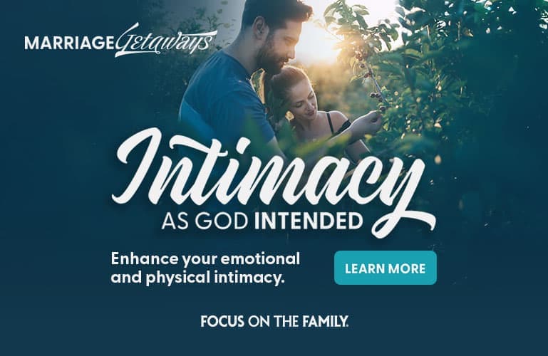 Couple together outdoors in nature - Marriage Getaways Intimacy as God Intended