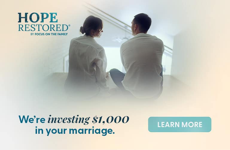 Hope Restored is investing $1000 in your marriage. Learn more.